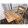 Image 2 : Wooden School Desk With Attached Chair And Storage Drawer