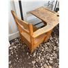 Image 8 : Wooden School Desk With Attached Chair And Storage Drawer