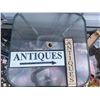 Image 1 : Wooden Antiques Signs with Arrow and Crackle Finish