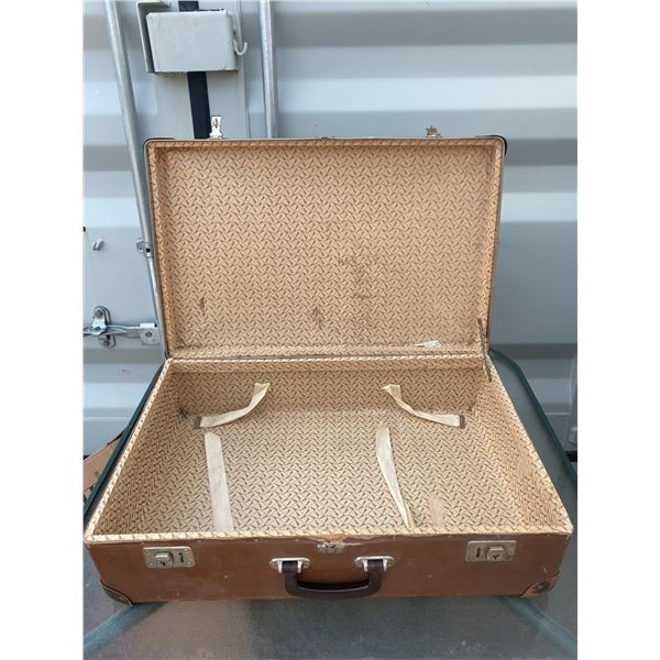 Brown Hard Shell Suitcase, 25 Inch Long x 16 Wide