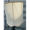 Image 3 : Table Lamp with Green Glass Base and White Shade