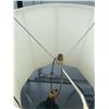 Image 4 : Table Lamp with Green Glass Base and White Shade