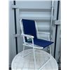 Image 1 : Spring Tension Folding Chair With Steel Frame and Polyester Seat