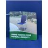 Image 3 : Spring Tension Folding Chair With Steel Frame and Polyester Seat