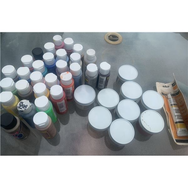 Craft Paints, Stains, and Adhesive