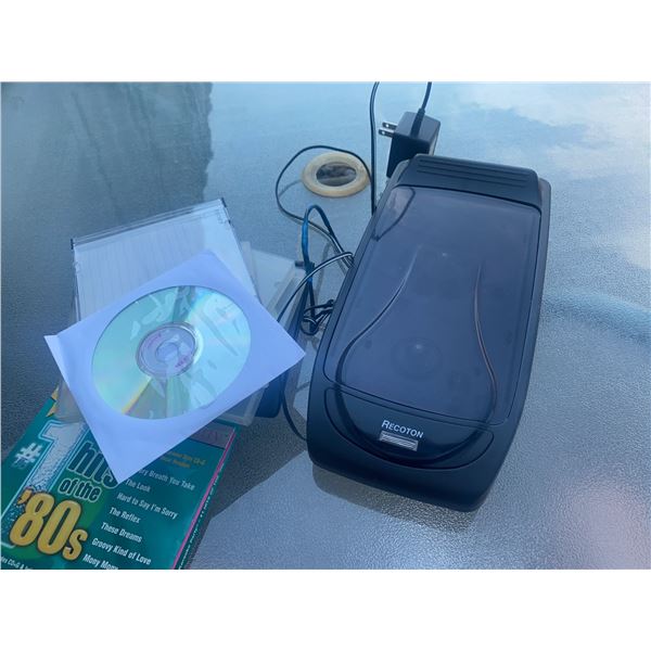 Recoton CD Player With CDs and Power Adapter