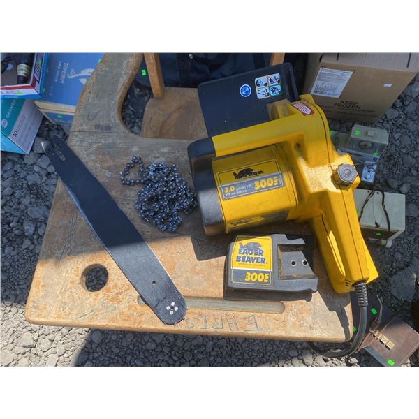 Eager Beaver 300S Electric Chainsaw with Bar and Chain
