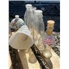 Image 6 : Bottles, Mason Jars, Metal Pail, Miniatures, and Decor Lot