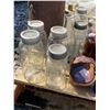 Image 7 : Bottles, Mason Jars, Metal Pail, Miniatures, and Decor Lot