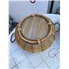 Image 6 : Basket and Tub Lot, Wood, Wicker, and Plastic