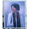 Image 2 : Framed Portrait Print by S. Cosman of Woman with Beaded Accessories