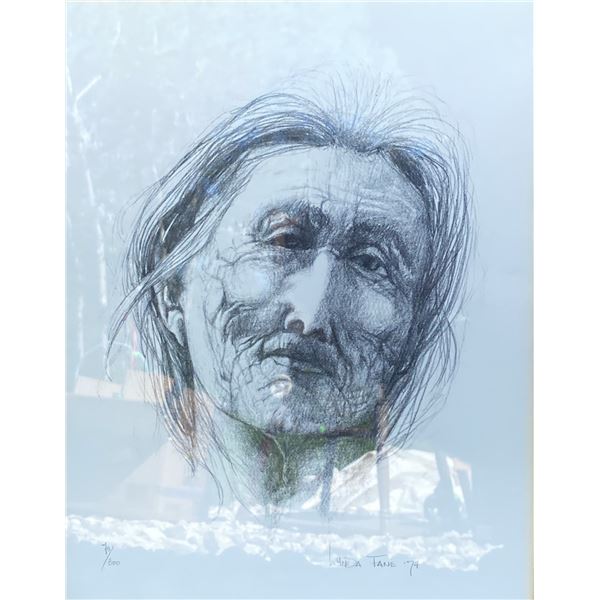 Charlene Turek Signed Print, Limited Edition Portrait, 19x22 in Framed