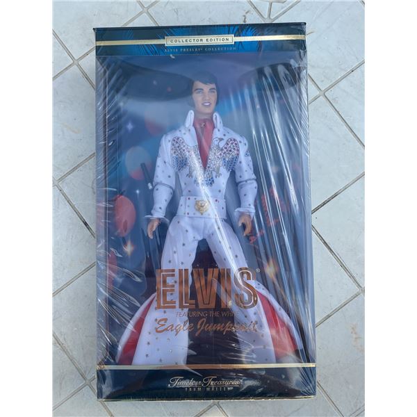 Barbie Elvis Presley Collector Edition Doll White Eagle Jumpsuit