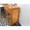 Image 13 : Two-Piece Wood Hutch With Glass Doors and Drawer