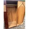 Image 6 : Wood Wardrobe Cabinet with Cork Board Panels, 71" x 39" x 26"