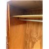 Image 7 : Wood Wardrobe Cabinet with Cork Board Panels, 71" x 39" x 26"