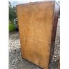 Image 8 : Wood Wardrobe Cabinet with Cork Board Panels, 71" x 39" x 26"