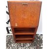 Image 1 : Wooden Drop-Front Secretary Cabinet, 50”H x 24.5”L x 11”W