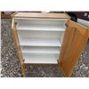 Image 2 : Two-Door Wood Grain Cabinet, 46”H x 34.5”L x 12.5”W