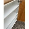 Image 3 : Two-Door Wood Grain Cabinet, 46”H x 34.5”L x 12.5”W