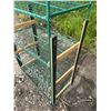 Image 5 : Metal and Wood Shelving Unit, 36" x 18.5" x 64"