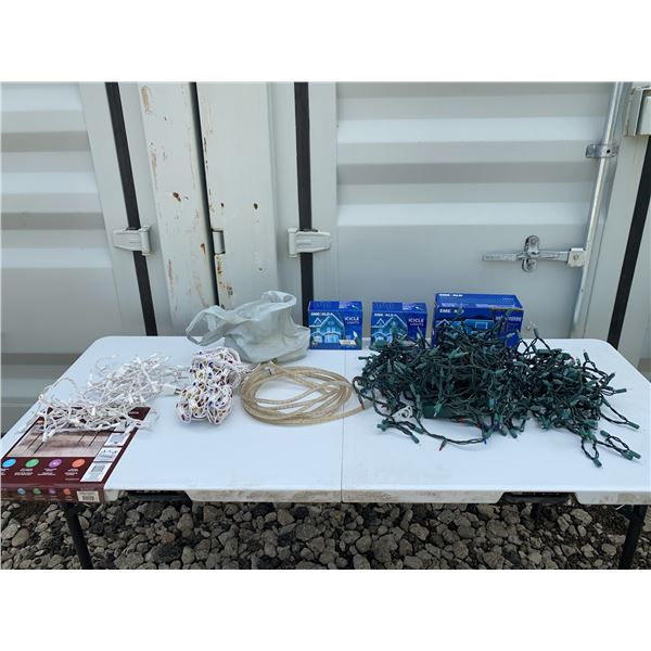 Holiday Decor: Lights, Rope Light, Artificial Tree