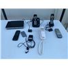 Image 1 : Electronics Lot: VTech Phones, V7 DVD Player, Remotes, Adapters