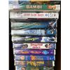 Image 4 : 20 Disney and Family VHS Tapes with Stand