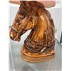 Image 2 : Ceramic Horse Head Table Lamps with Pink Shades