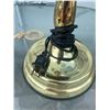 Image 3 : Brass Table Lamp with Smoked Glass Shade