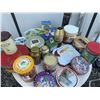 Image 1 : Decorative Collectible Tin Containers, Lot of 20+