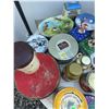 Image 4 : Decorative Collectible Tin Containers, Lot of 20+