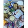 Image 5 : Decorative Collectible Tin Containers, Lot of 20+