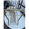 Image 10 : Lot: Black Wooden Shelf, Brass Magazine Rack, Frames, Painting