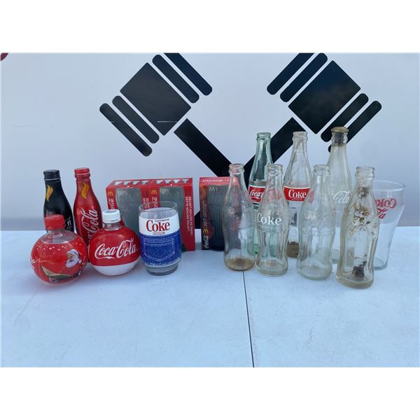 Coca-Cola Collectible Bottles and Glasses Assortment