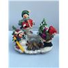 Image 2 : Christmas Figurines, Candleholders, and Ornaments Lot