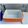 Image 2 : Coleman Poly-Lite Cooler Set – Blue and Orange Hard Coolers