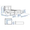 Image 17 : IKEA BRIMNES Queen Storage Bed Frame with Headboard Black
