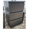 Image 2 : IKEA LACK Set: (2) Side Tables & 3-Drawer Chest, Black Finish
