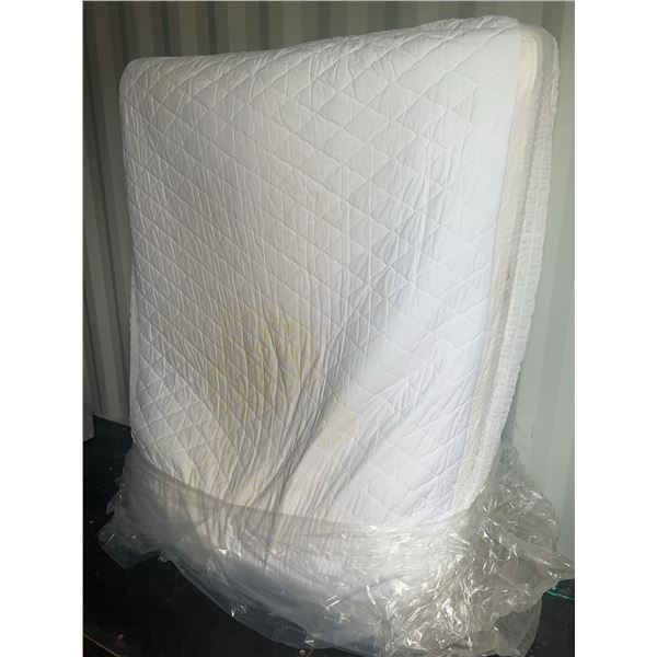 Queen Size Mattress and Box Spring Set with Stains