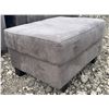 Image 5 : Grey Microfiber Sofa Set With Ottoman, Two Sizes Included
