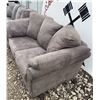 Image 8 : Grey Microfiber Sofa Set With Ottoman, Two Sizes Included