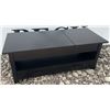 Image 2 : Lift-Top Black Storage Coffee Table, 20” x 37” x 19.5”