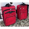 Image 2 : 2 Air Canada Red Soft Shell Rolling Suitcases