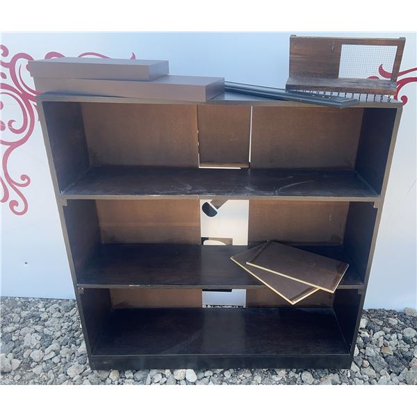 Floating Shelves Set With Coat/Key Hanger and Separate Backboard, 48” x 13” x 49”