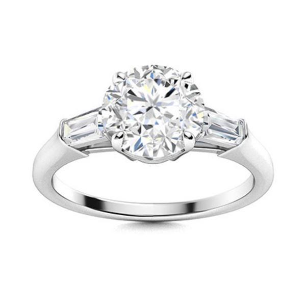Gold & Brilliant White Diamond 1.50 Cts Ring - E/VVS