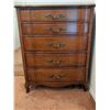 Image 1 : Malcolm Cherry Wood Five-Drawer Tallboy Dresser