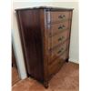 Image 9 : Malcolm Cherry Wood Five-Drawer Tallboy Dresser