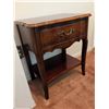 Image 10 : Malcom Cherry Nightstands w/ Brass Handles & Lower Shelf