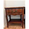 Image 2 : Malcom Cherry Nightstands w/ Brass Handles & Lower Shelf
